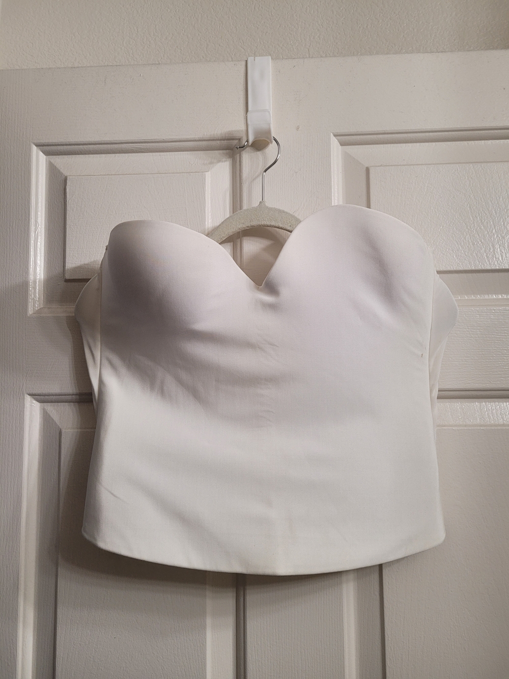 Felina White Strapless Sweetheart Bustier Camisole